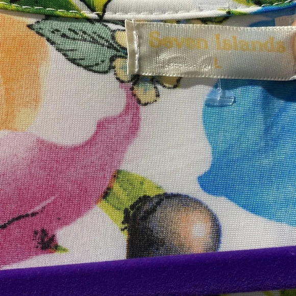 Long Floral Maxi Dress  by Seven Island - Size Large - Picture 5 of 11